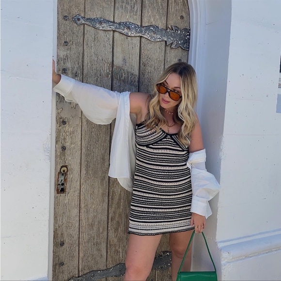 Zara Dresses & Skirts - ZARA STRIPED RUSTIC KNIT DRESS